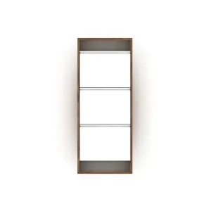 3 Tier Wood Shoe Rack Organizer with 20 x 6 x 49 Dimensions for Neat Storage