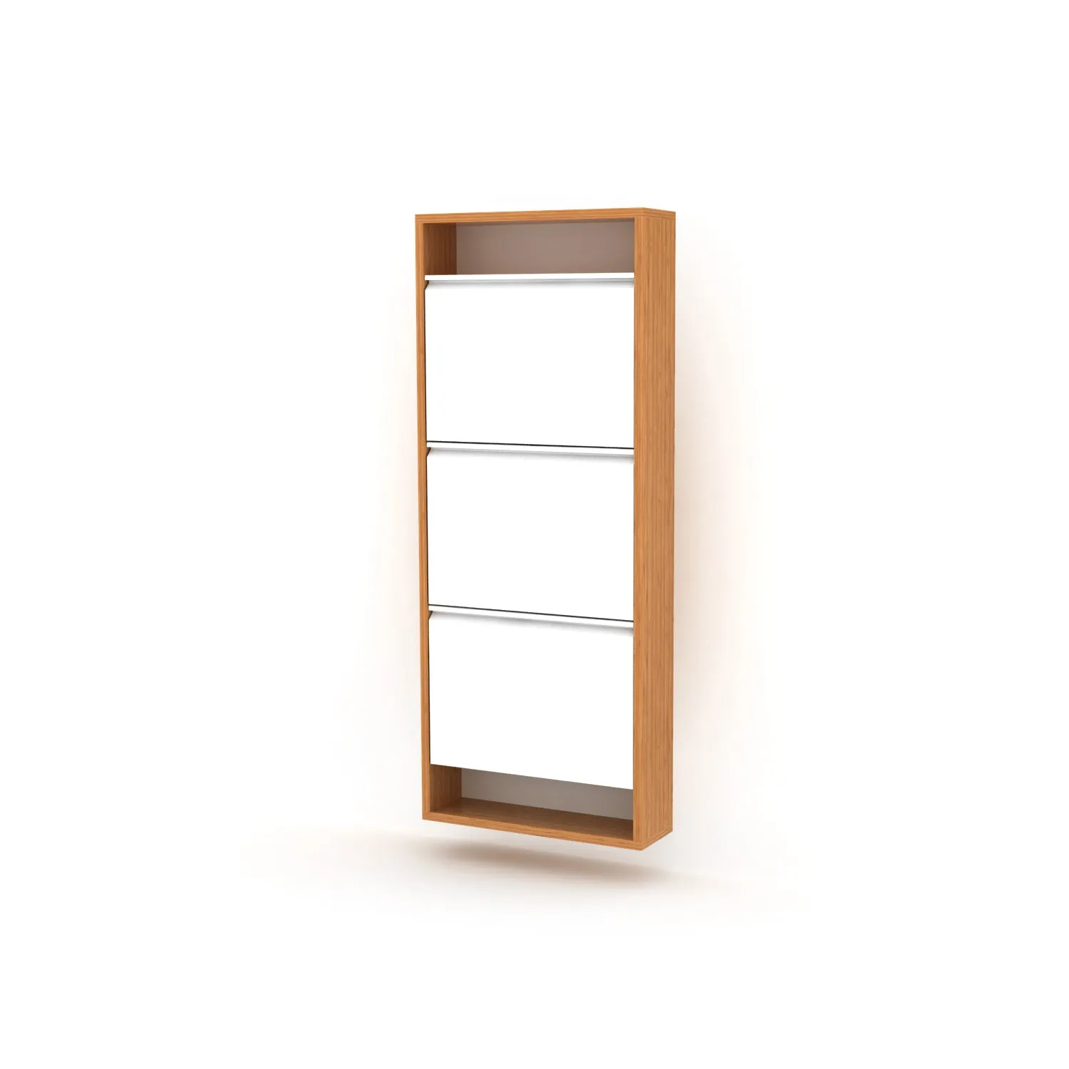 3 Tier Wood Shoe Rack Organizer with 20 x 6 x 49 Dimensions for Neat Storage