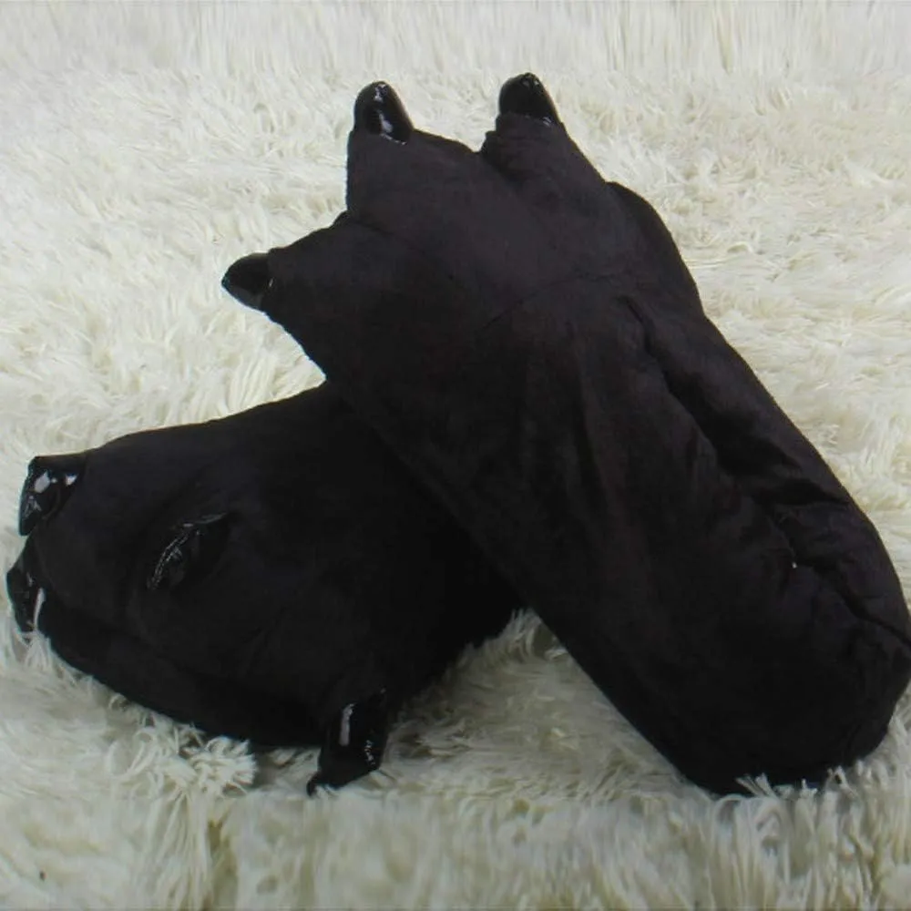 A Pairs Child Boys Girls Indoor Slippers Cute Animal Funny Animal Paw Monster Claw Shoes 4-10 Years