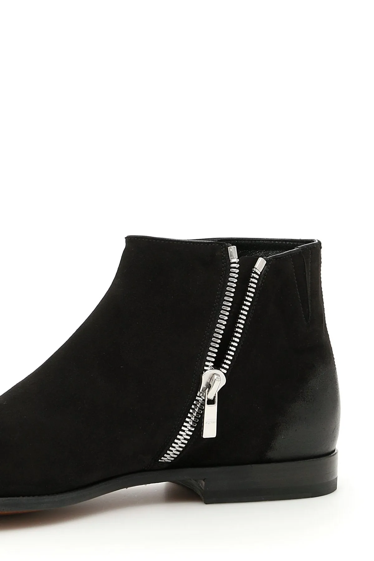 Alexander McQueen Distressed Look Ankle Boots
