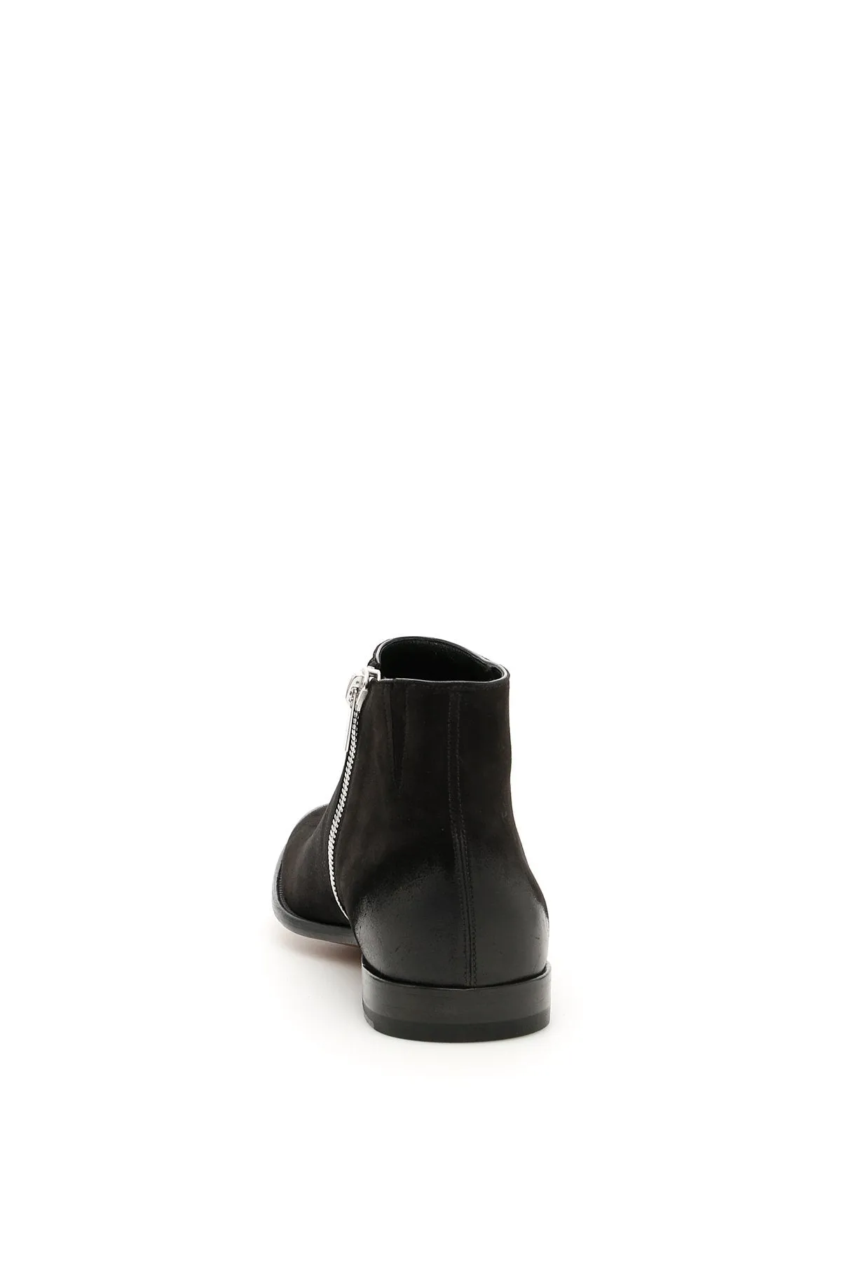 Alexander McQueen Distressed Look Ankle Boots