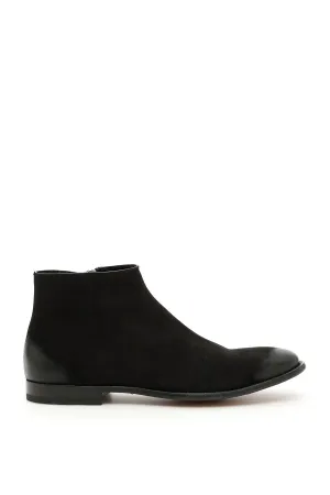 Alexander McQueen Distressed Look Ankle Boots