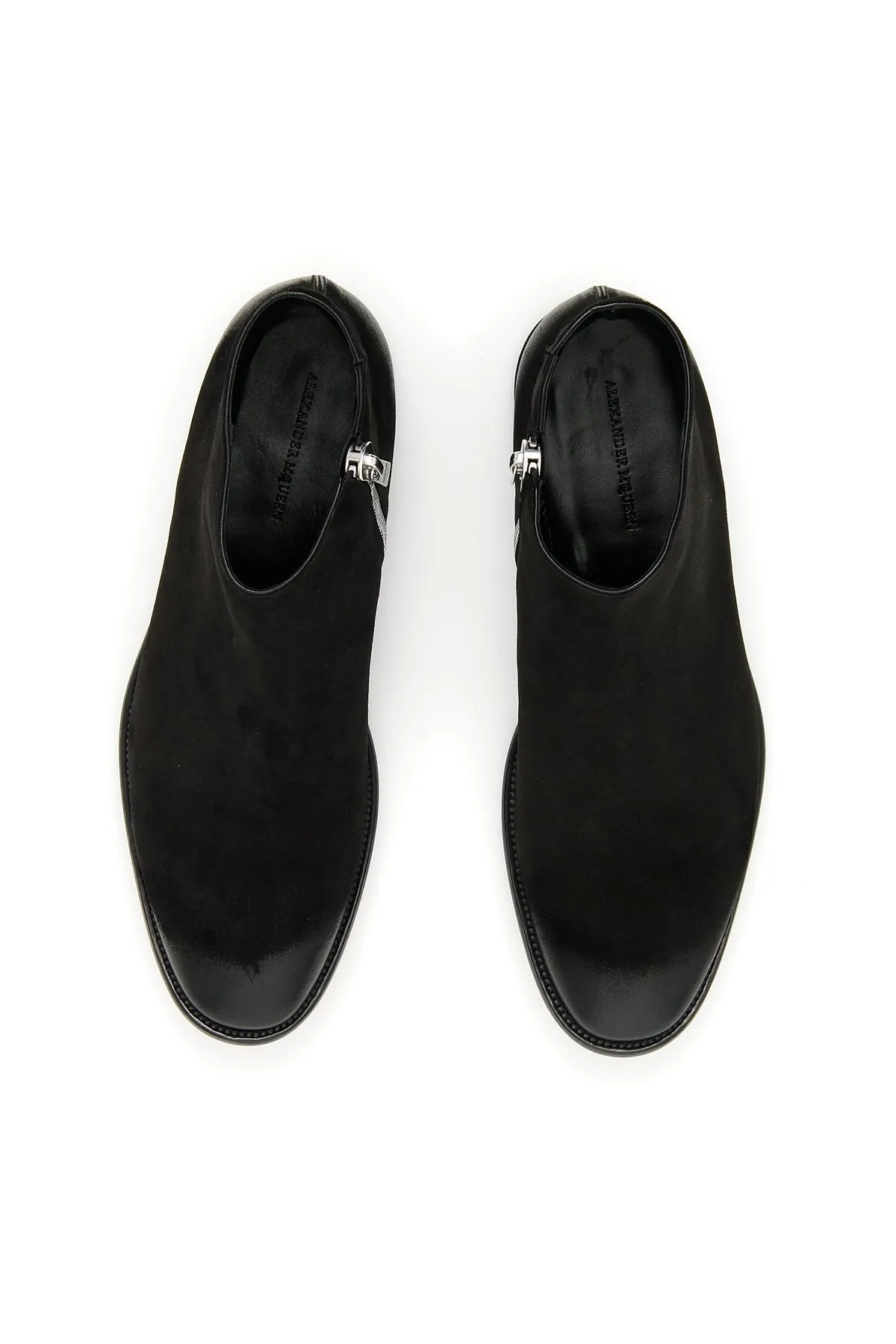 Alexander McQueen Distressed Look Ankle Boots