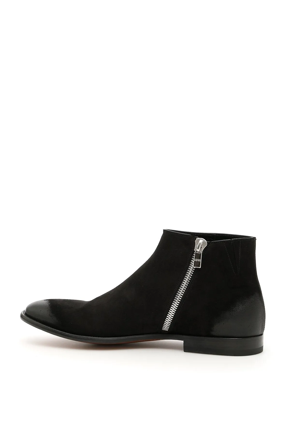 Alexander McQueen Distressed Look Ankle Boots