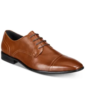 Alfani Men's Quincy Cap-Toe Lace-Up Shoes Color Tan Size 10M
