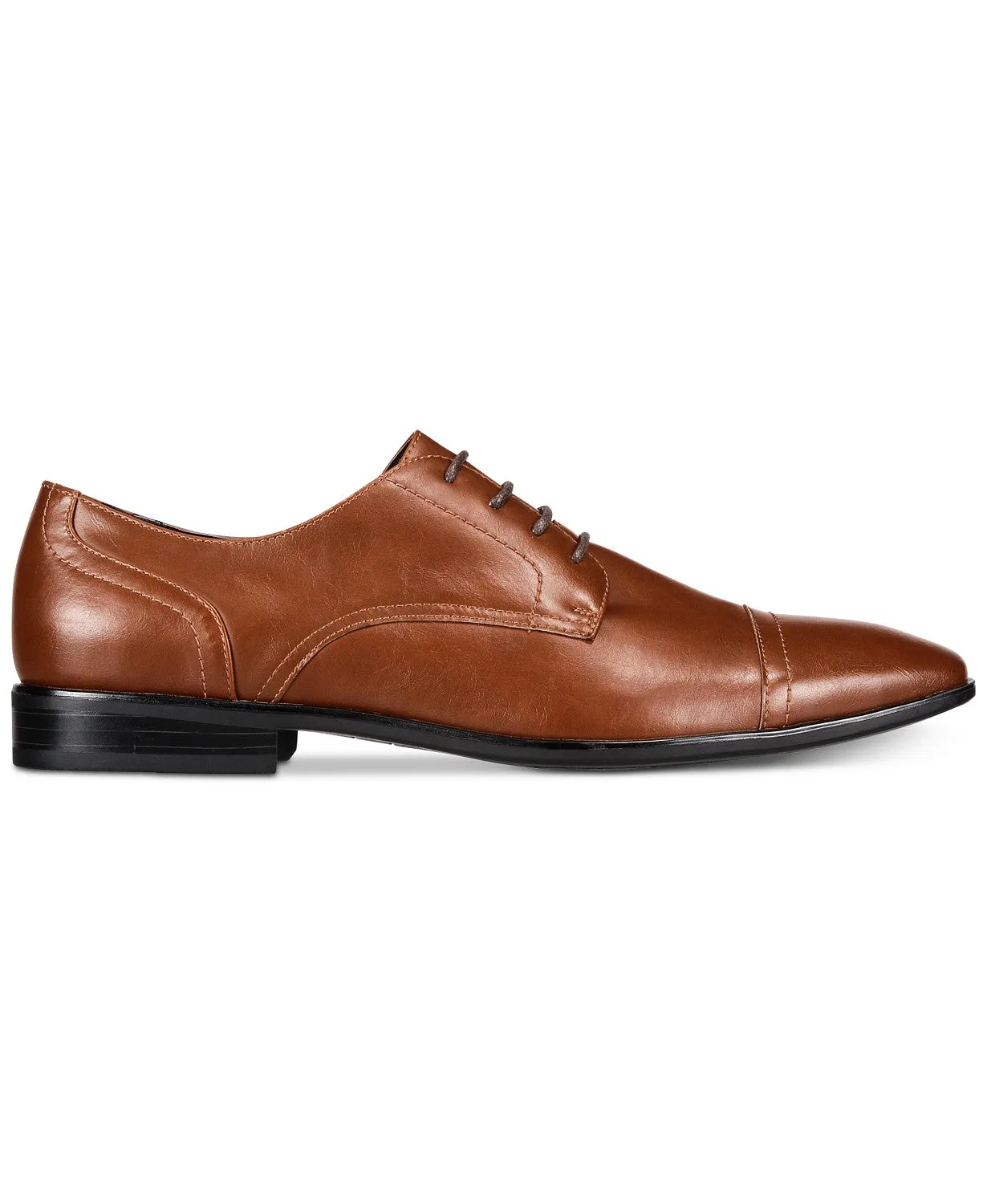 Alfani Men's Quincy Cap-Toe Lace-Up Shoes Color Tan Size 10M