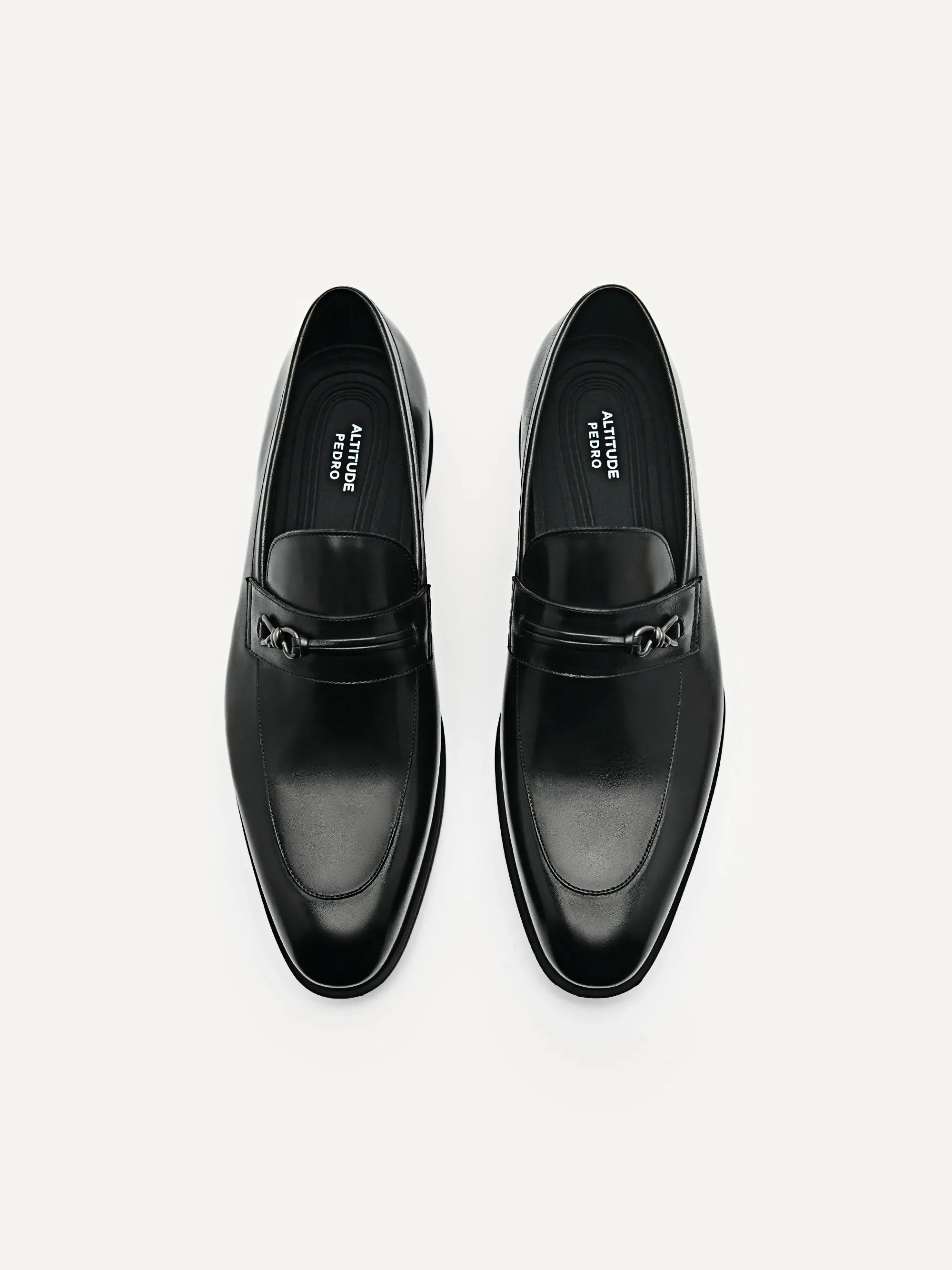 Altitude Lightweight Leather Loafers with Metal Bit