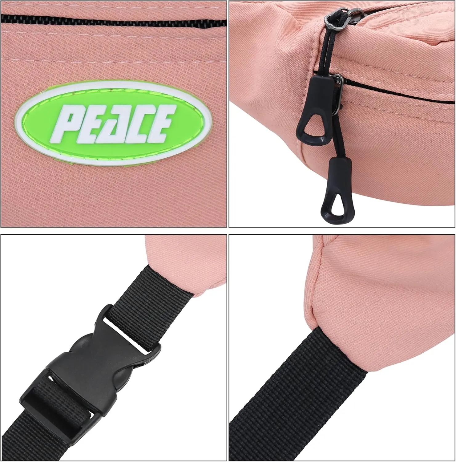 ANKOMINA Little Boys Fanny Pack Kids Small Zipper Waist Pack Belt Bag Pack Pouch with Adjustable Strap for Toddler Children Sport,Running,Hkining,Camping