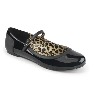 Anna Ballet Plus Size Cheetah Pattern Black PA Flats