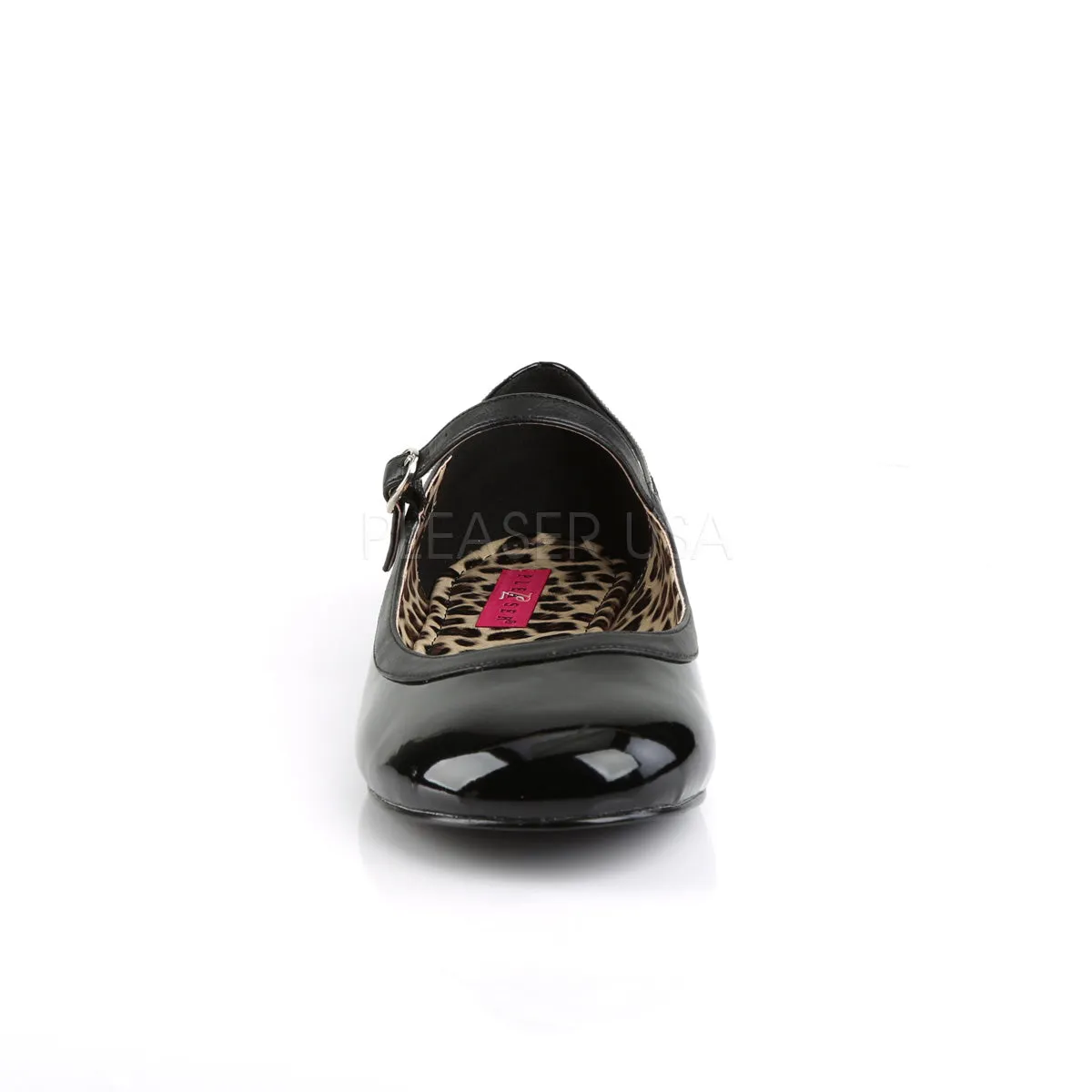 Anna Ballet Plus Size Cheetah Pattern Black PA Flats
