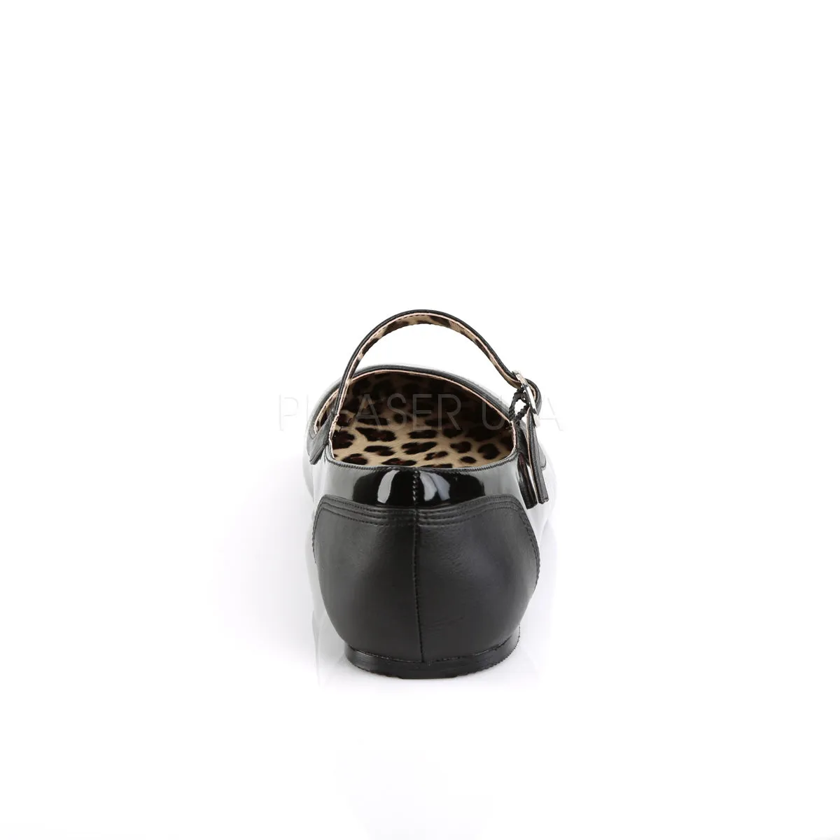Anna Ballet Plus Size Cheetah Pattern Black PA Flats