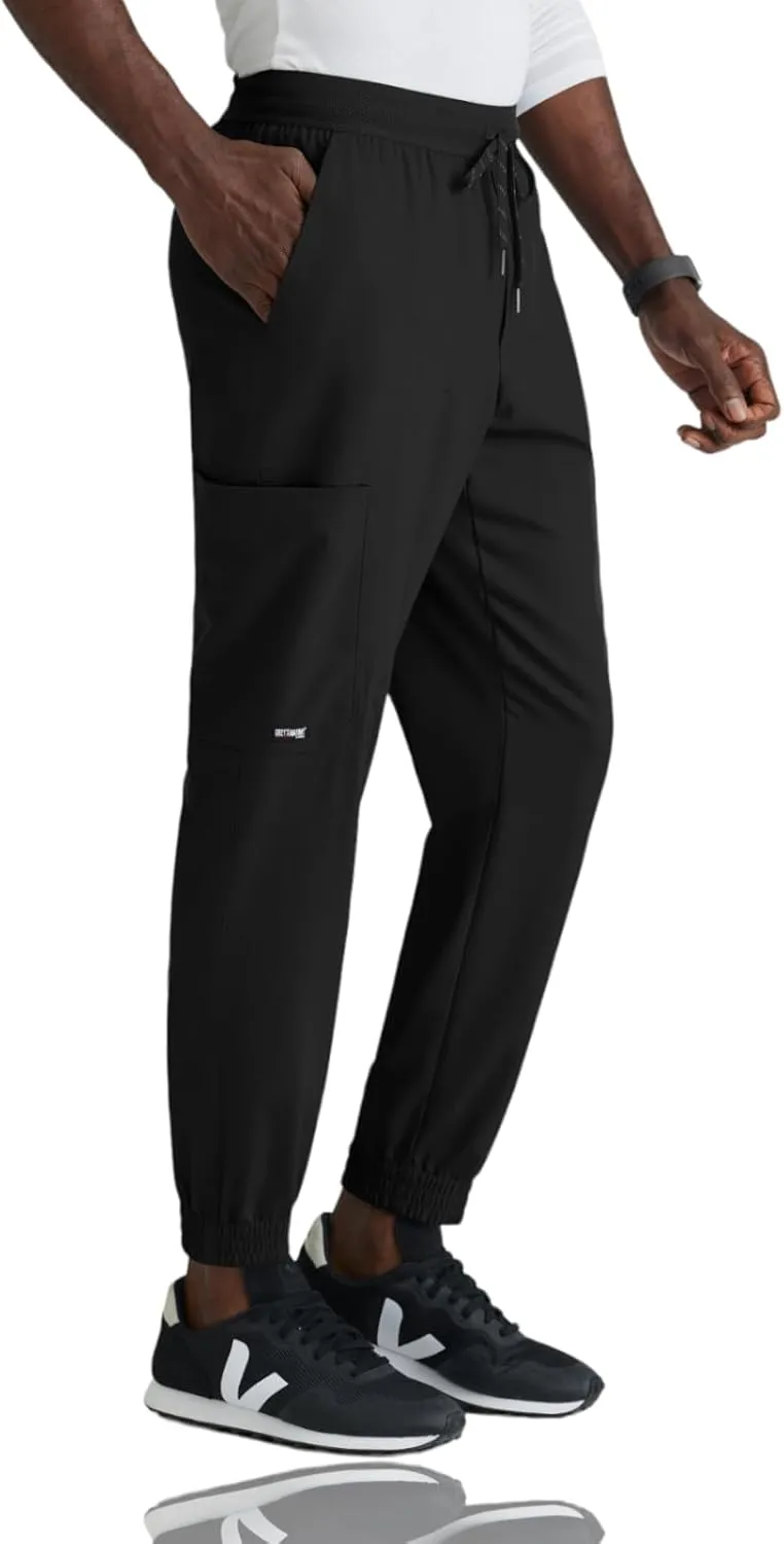 BARCO Grey's Anatomy Spandex Stretch Direct - Striker Scrub Jogger for Men, Elastic Waist Band Men's Scrub Pant