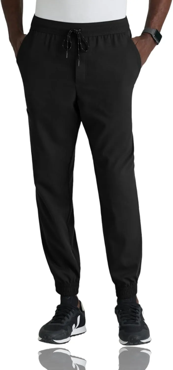 BARCO Grey's Anatomy Spandex Stretch Direct - Striker Scrub Jogger for Men, Elastic Waist Band Men's Scrub Pant