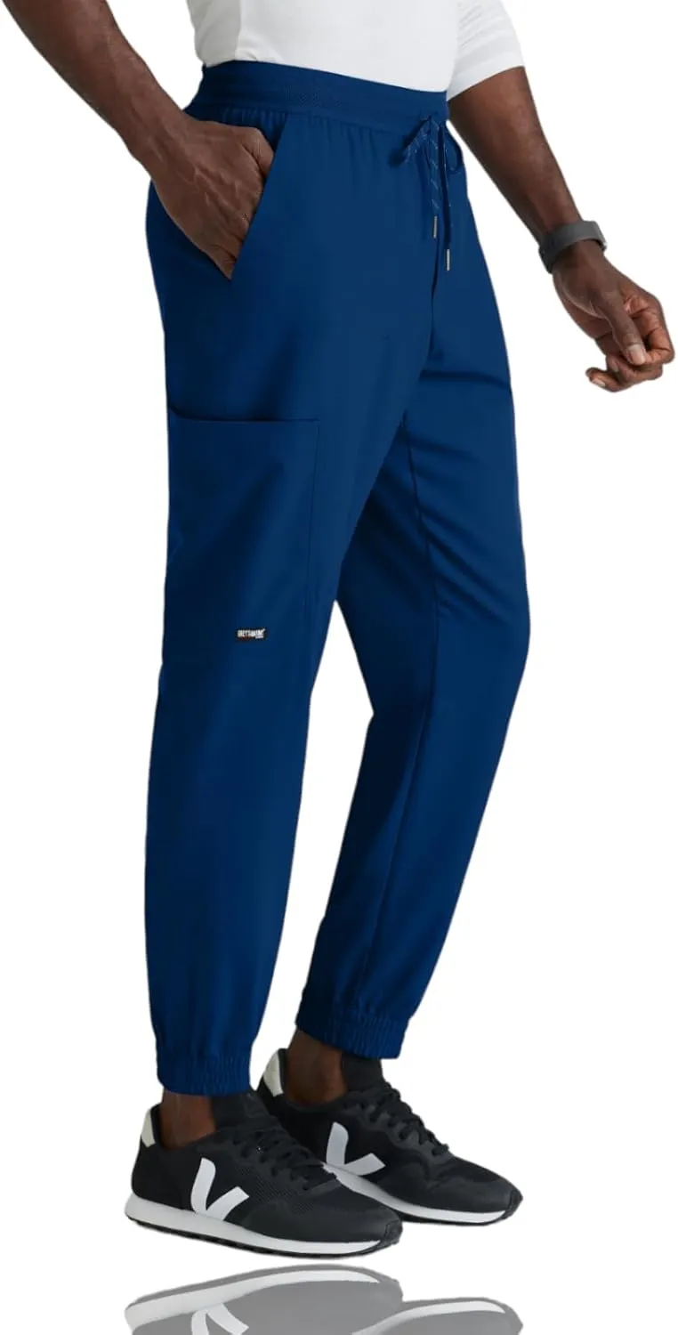 BARCO Grey's Anatomy Spandex Stretch Direct - Striker Scrub Jogger for Men, Elastic Waist Band Men's Scrub Pant