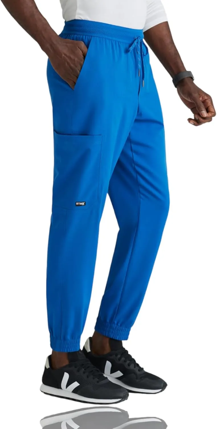 BARCO Grey's Anatomy Spandex Stretch Direct - Striker Scrub Jogger for Men, Elastic Waist Band Men's Scrub Pant