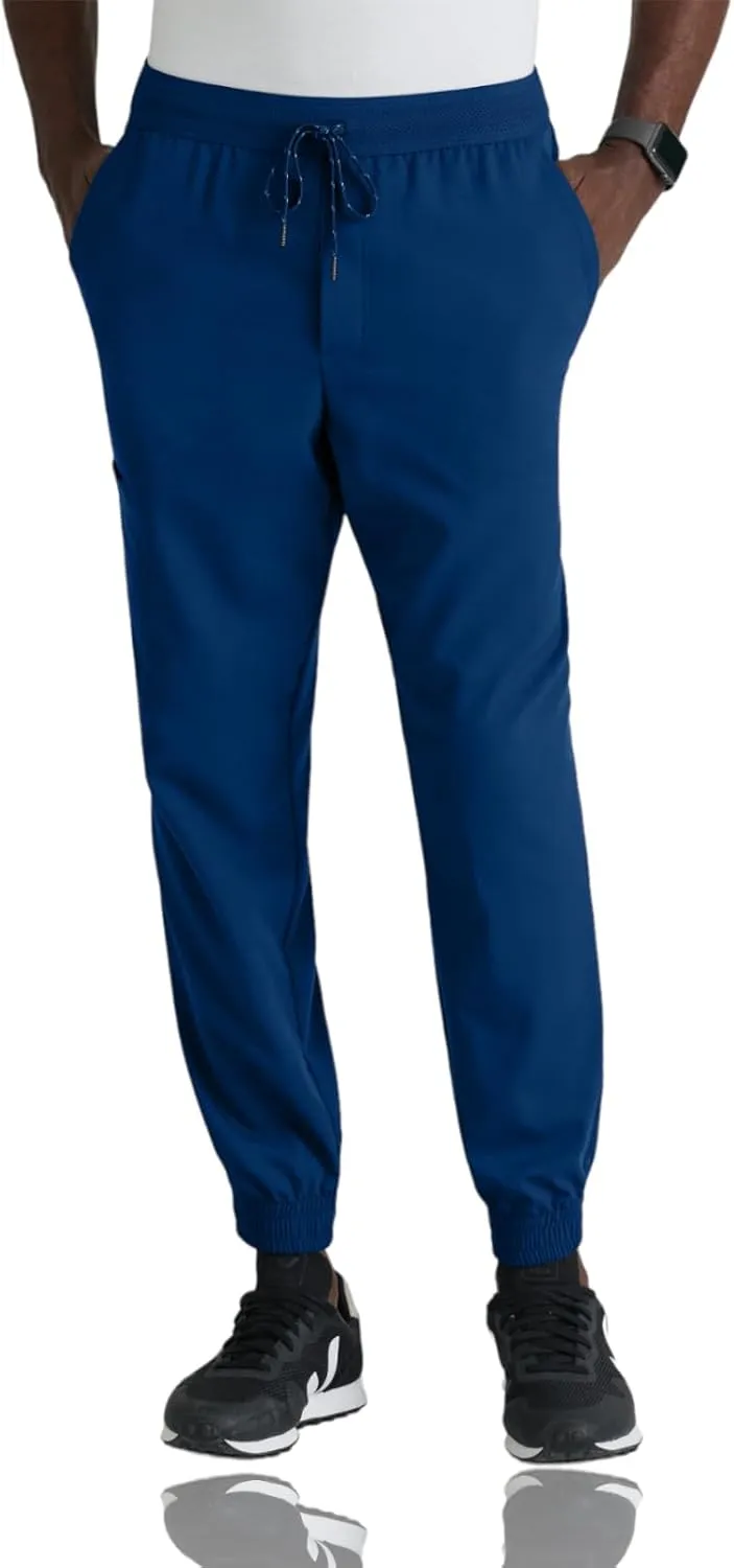 BARCO Grey's Anatomy Spandex Stretch Direct - Striker Scrub Jogger for Men, Elastic Waist Band Men's Scrub Pant
