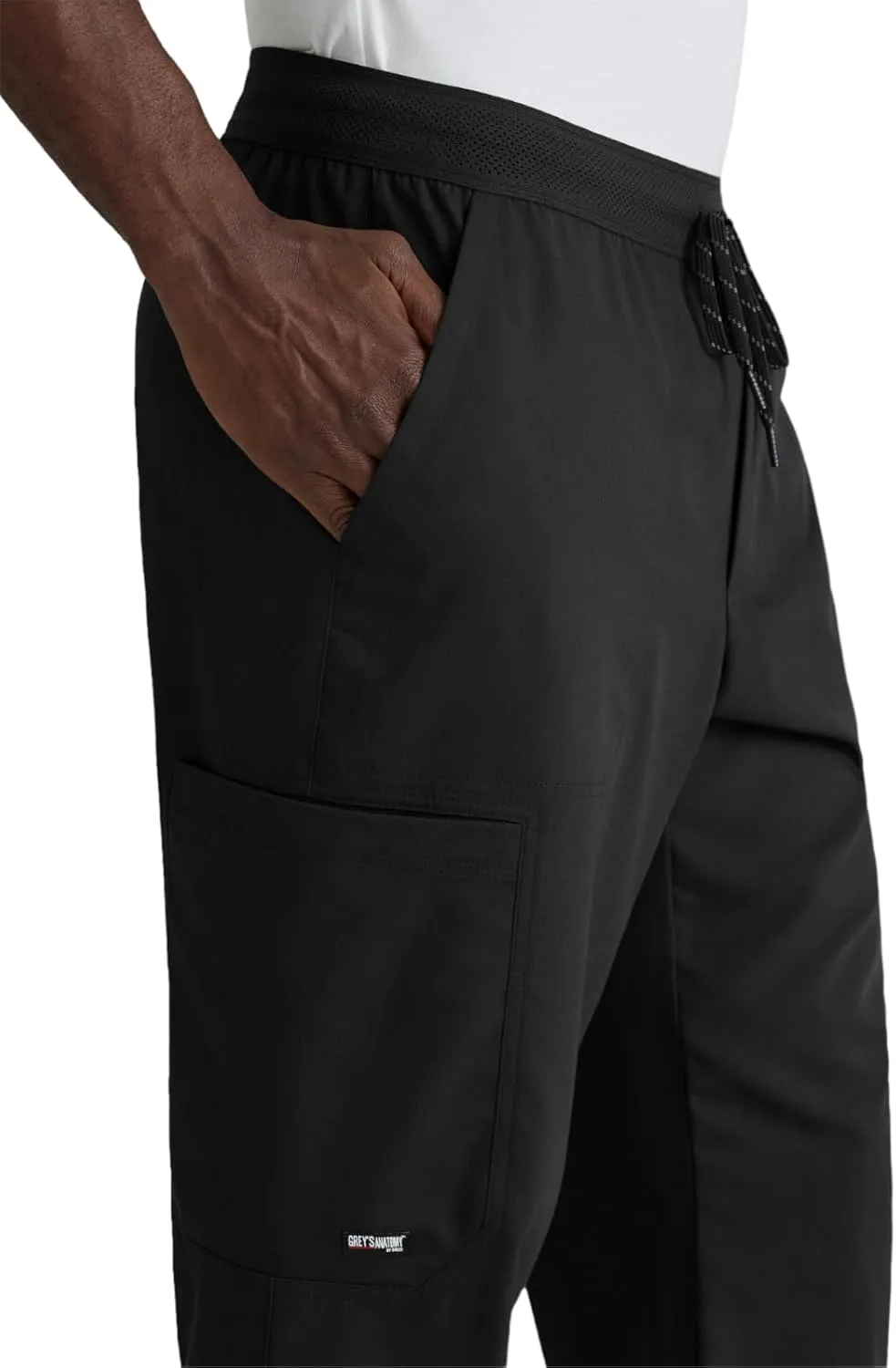 BARCO Grey's Anatomy Spandex Stretch Direct - Striker Scrub Jogger for Men, Elastic Waist Band Men's Scrub Pant