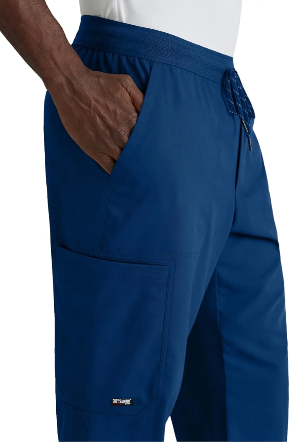BARCO Grey's Anatomy Spandex Stretch Direct - Striker Scrub Jogger for Men, Elastic Waist Band Men's Scrub Pant