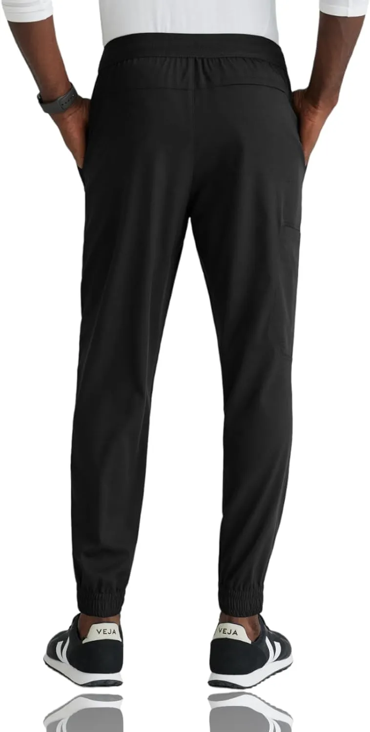 BARCO Grey's Anatomy Spandex Stretch Direct - Striker Scrub Jogger for Men, Elastic Waist Band Men's Scrub Pant