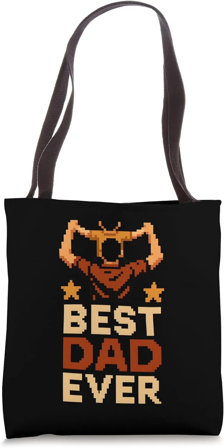 Best Dad Ever Vintage Mens Daddy Fishing Tote Bag
