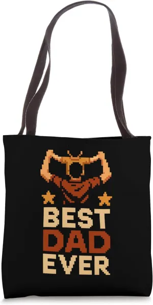 Best Dad Ever Vintage Mens Daddy Fishing Tote Bag