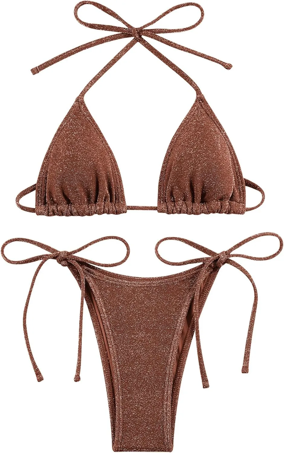 Bikini Sets Women Thongs Cheeky Two Piece Swimsuit Sexy Swimwear Triangle Cute Bathing Suit String