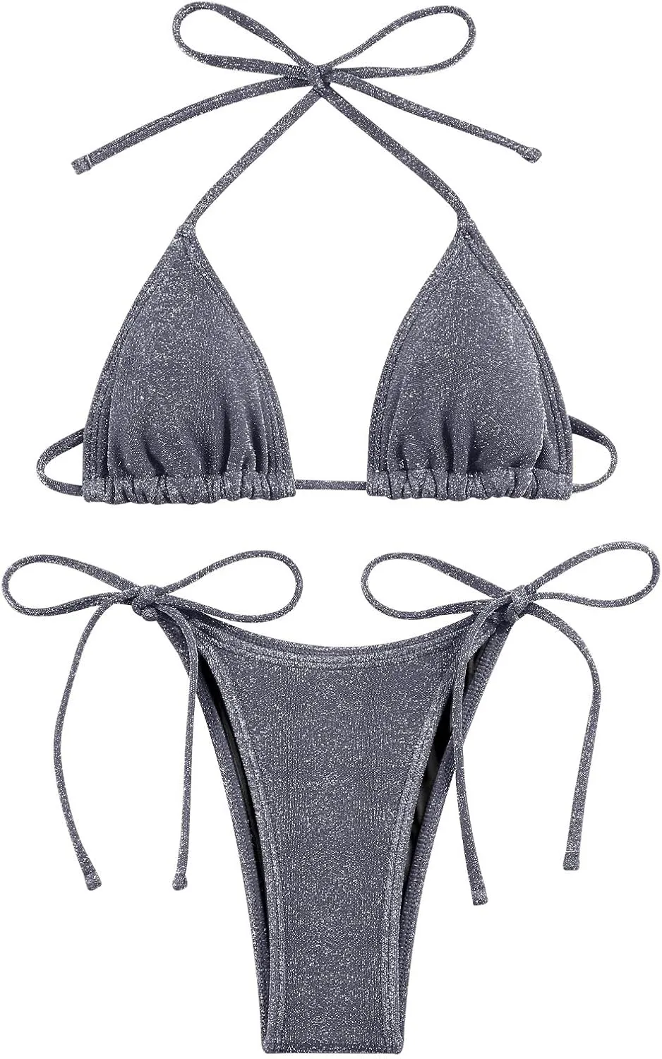 Bikini Sets Women Thongs Cheeky Two Piece Swimsuit Sexy Swimwear Triangle Cute Bathing Suit String