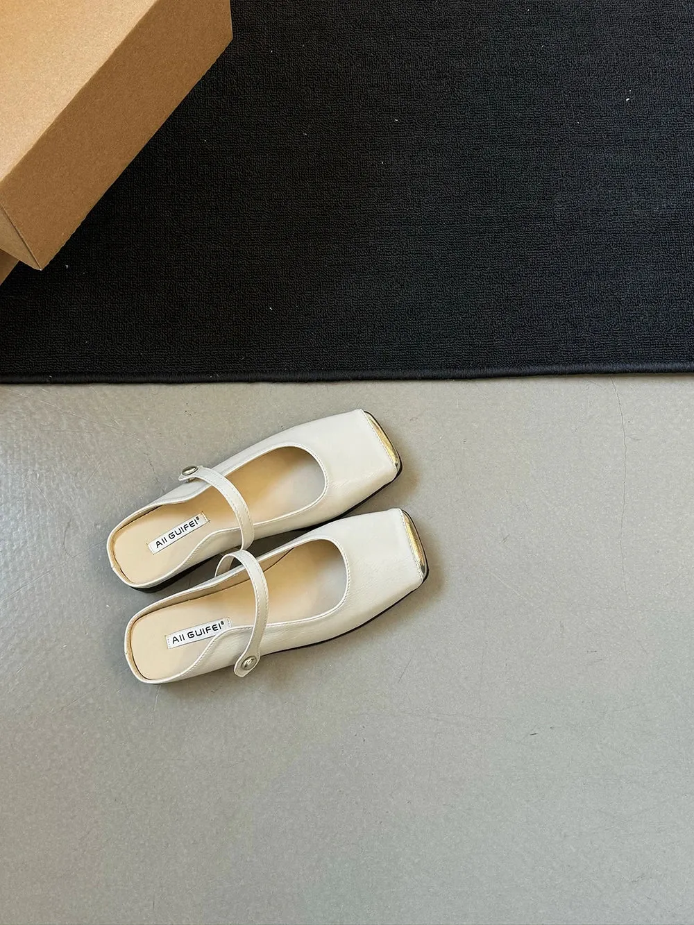 binfenxie  - Fashion Women Sandals Slides Slippers Summer Outside Casual Dress Shoes Low Flat Heeled Size 35-40 Fashion Loafers Square Toe