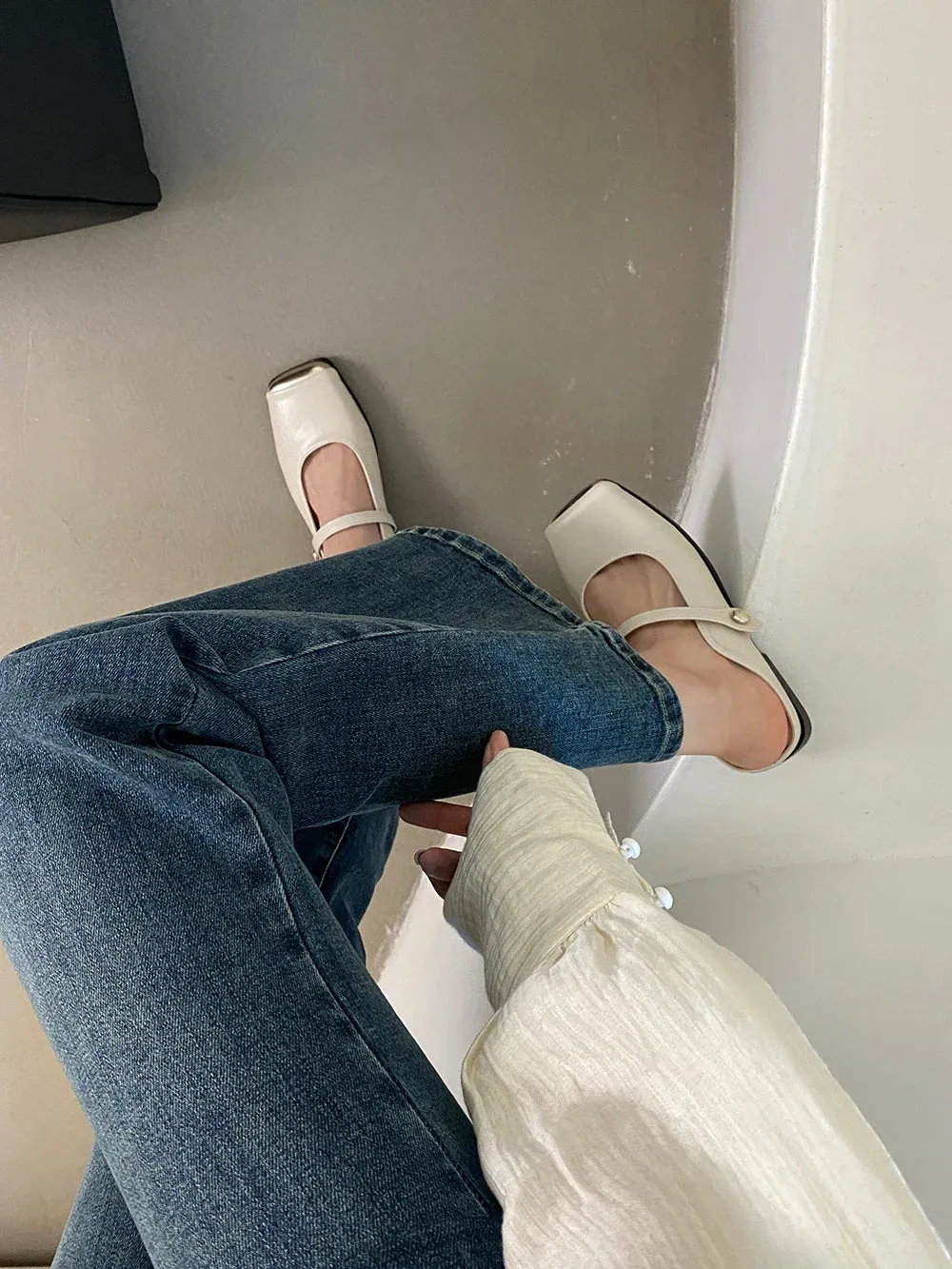 binfenxie  - Fashion Women Sandals Slides Slippers Summer Outside Casual Dress Shoes Low Flat Heeled Size 35-40 Fashion Loafers Square Toe
