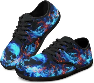 Binienty Lace Up Walking Sneakers for Women Men Zero Drop Sole Barefoot Shoes Wide Width Flats