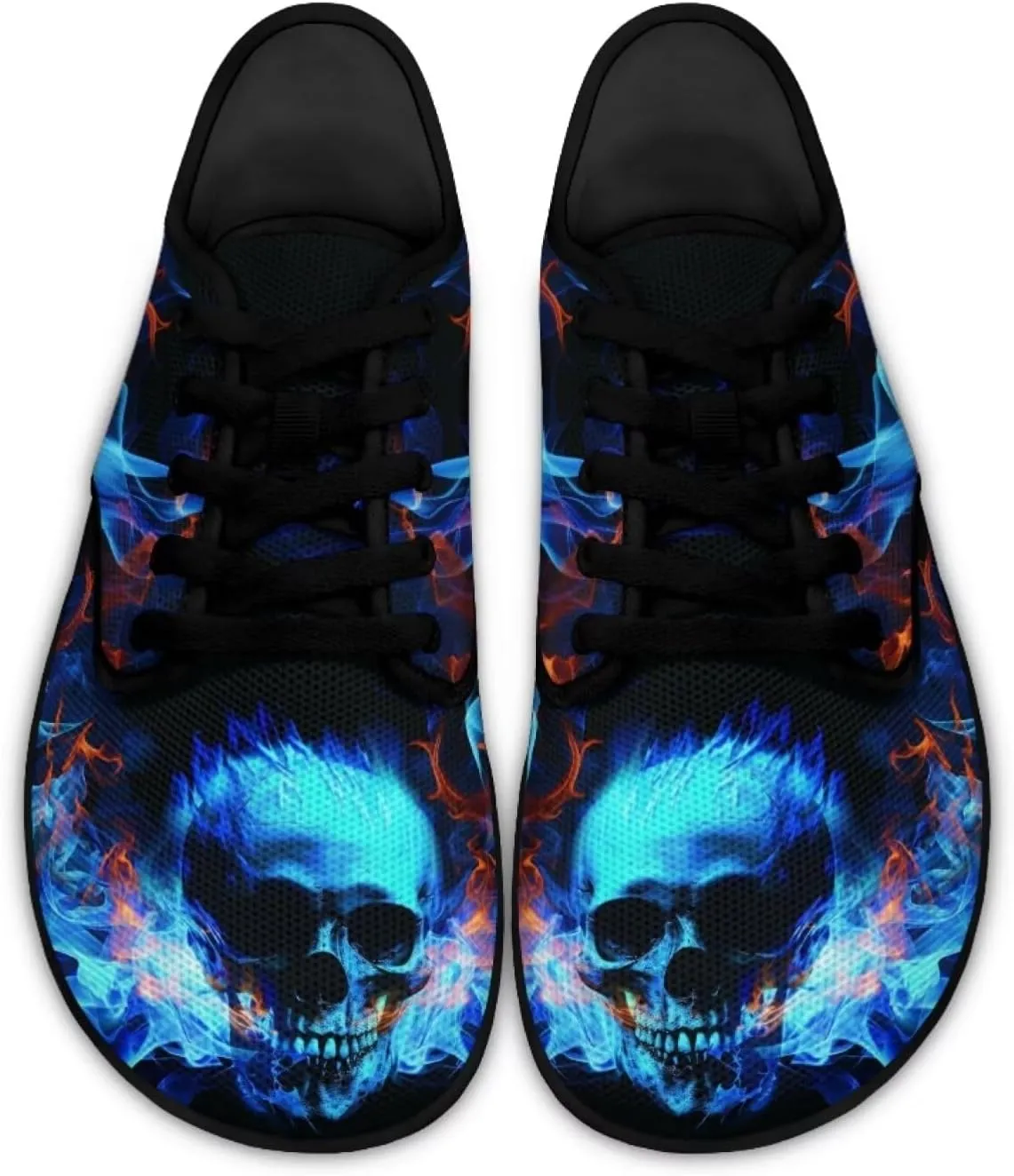 Binienty Lace Up Walking Sneakers for Women Men Zero Drop Sole Barefoot Shoes Wide Width Flats