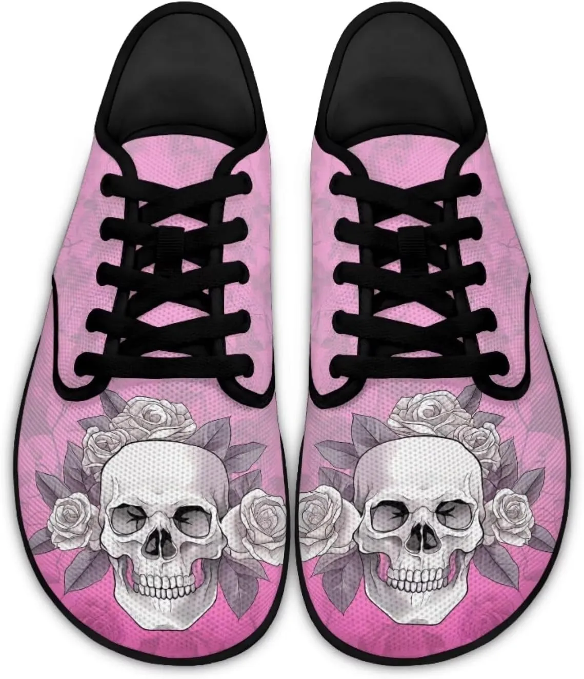 Binienty Lace Up Walking Sneakers for Women Men Zero Drop Sole Barefoot Shoes Wide Width Flats