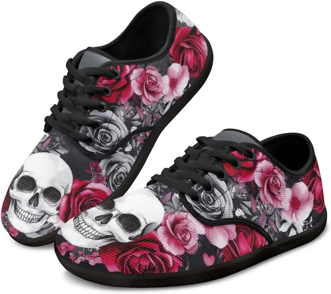 Binienty Lace Up Walking Sneakers for Women Men Zero Drop Sole Barefoot Shoes Wide Width Flats