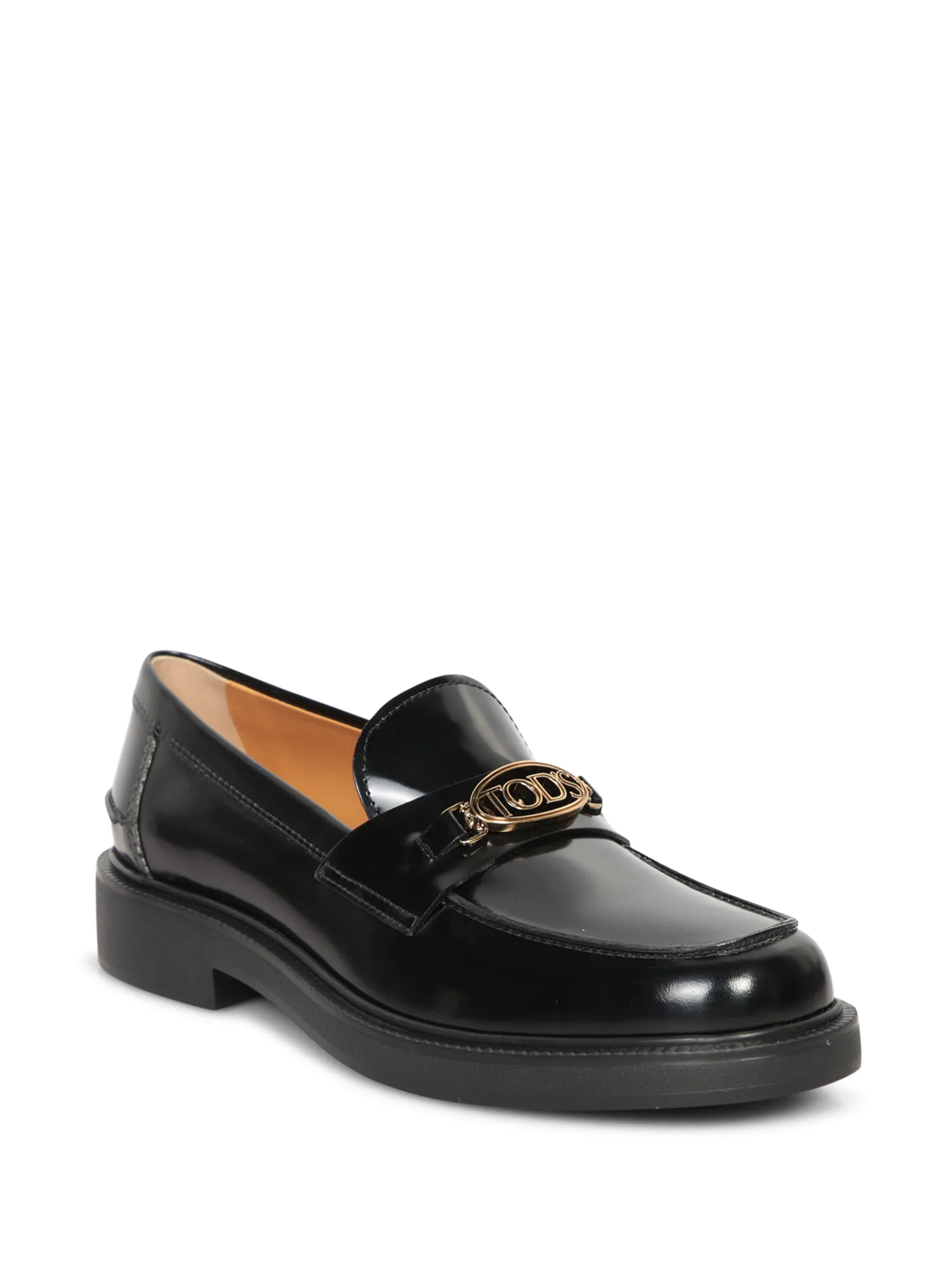 Black Oval Logo Loafers