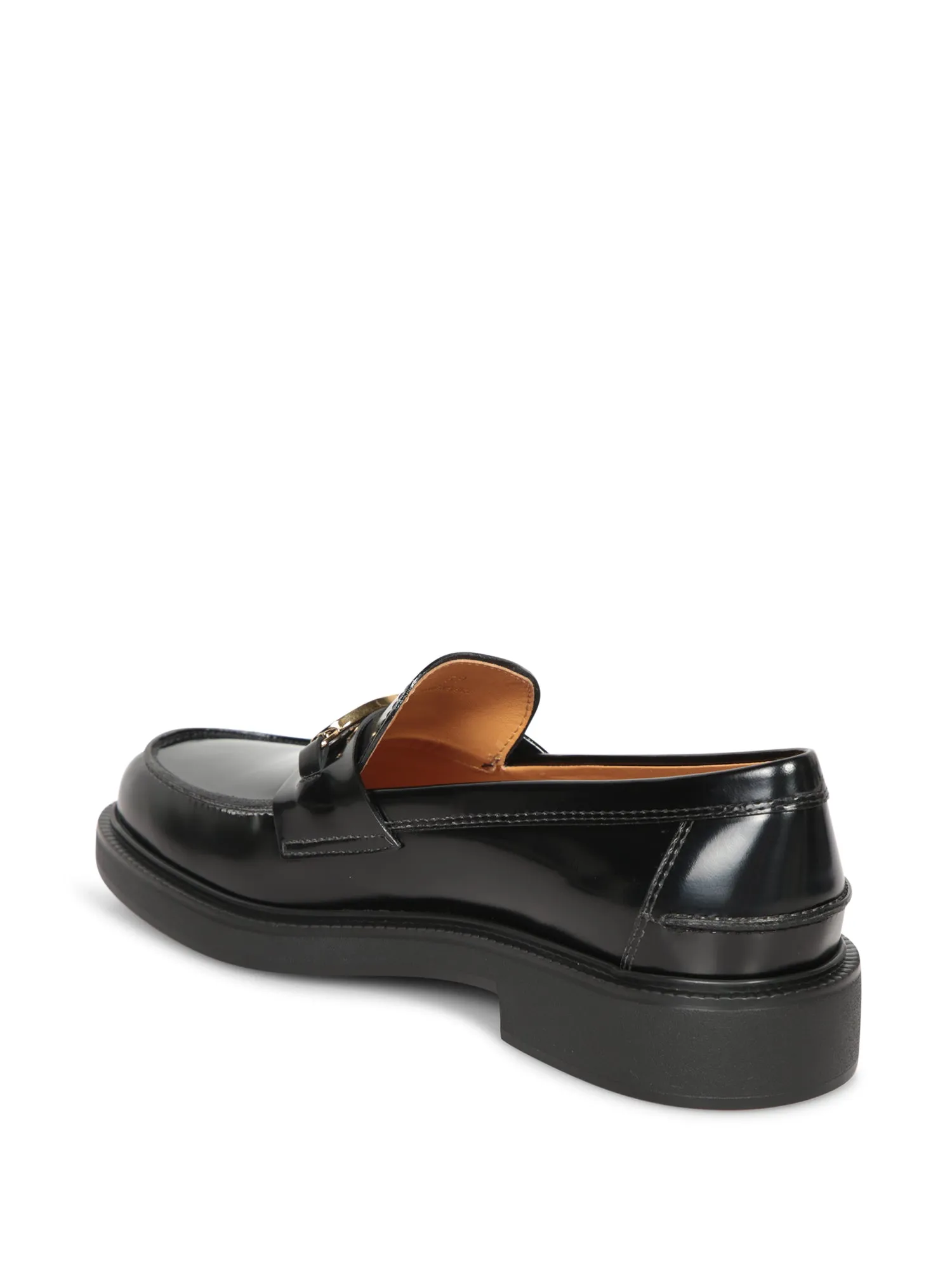 Black Oval Logo Loafers
