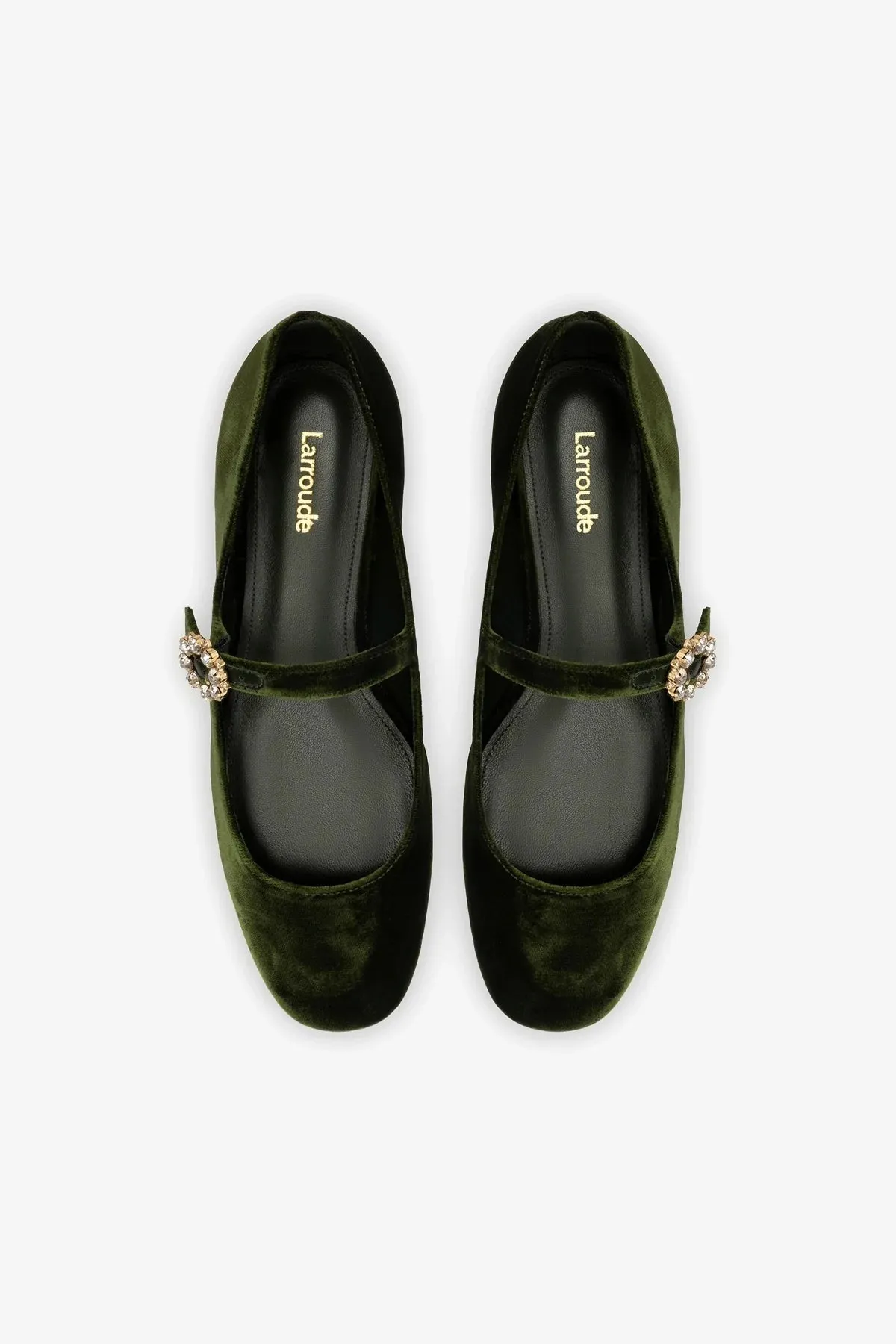 Blair Ballet Flat In Bosco Velvet