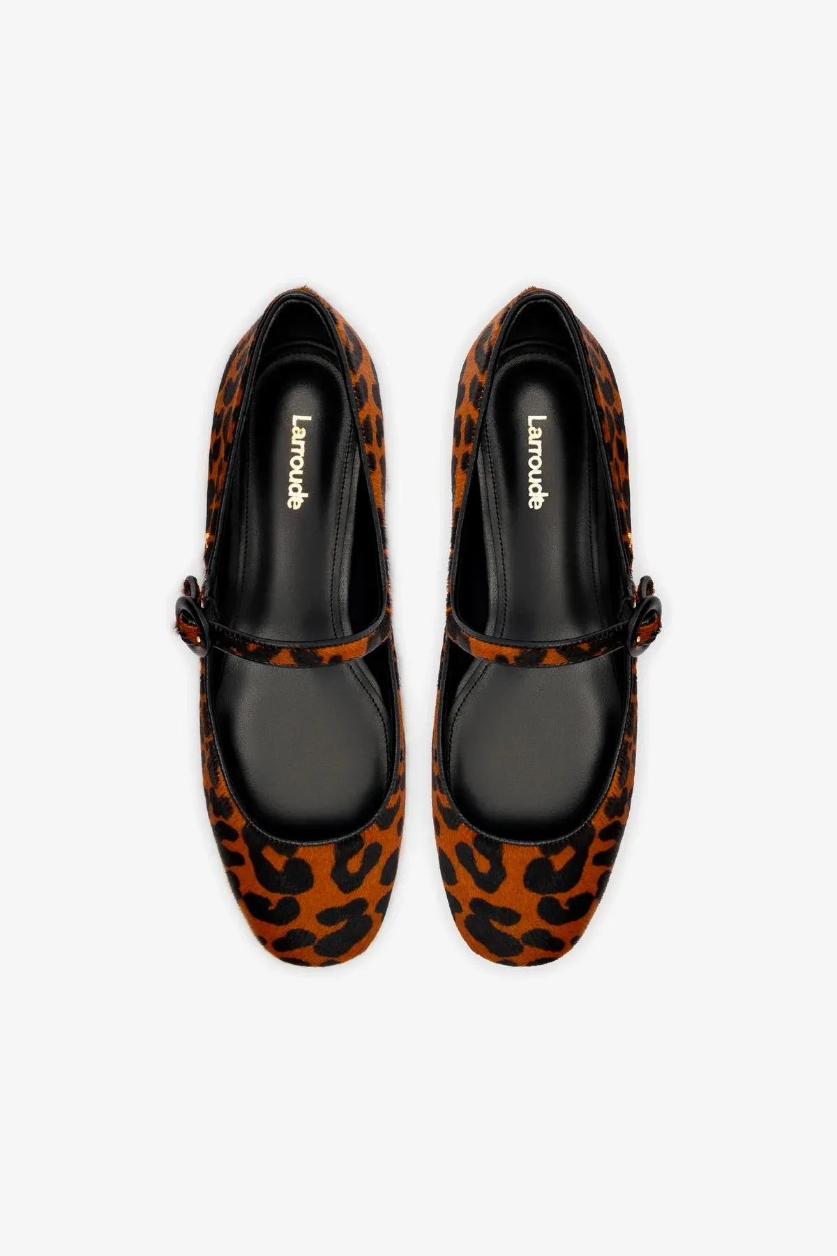Blair Ballet Flat In Leopard Print Calf Hair