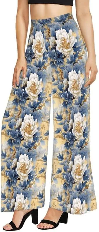 Blood Splatter Women's High Waist Pants Colorful Colorblock Beach Palazzo Long Pant Polka Dot Lounge Pant Trouser