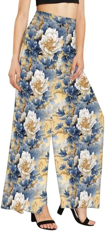 Blood Splatter Women's High Waist Pants Colorful Colorblock Beach Palazzo Long Pant Polka Dot Lounge Pant Trouser
