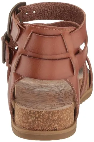 Blowfish Malibu Women's Fandie Gladiator Sandal, Sand Pixie Leopard/Black Dyecut, 6M