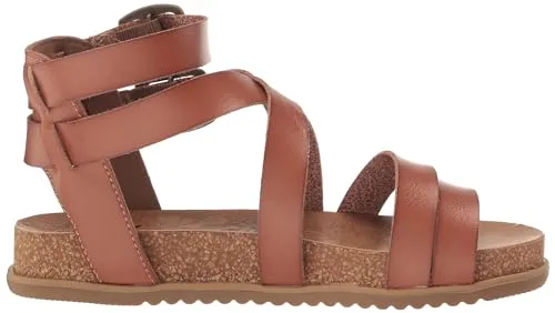 Blowfish Malibu Women's Fandie Gladiator Sandal, Sand Pixie Leopard/Black Dyecut, 6M