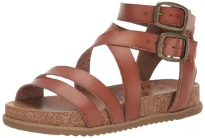 Blowfish Malibu Women's Fandie Gladiator Sandal, Sand Pixie Leopard/Black Dyecut, 6M