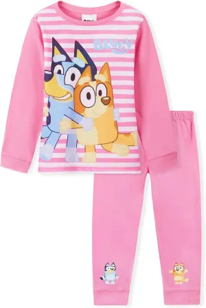 Bluey Pajamas for Girls Toddlers Long PJs Set Lounge Set Comfy Sleepwear