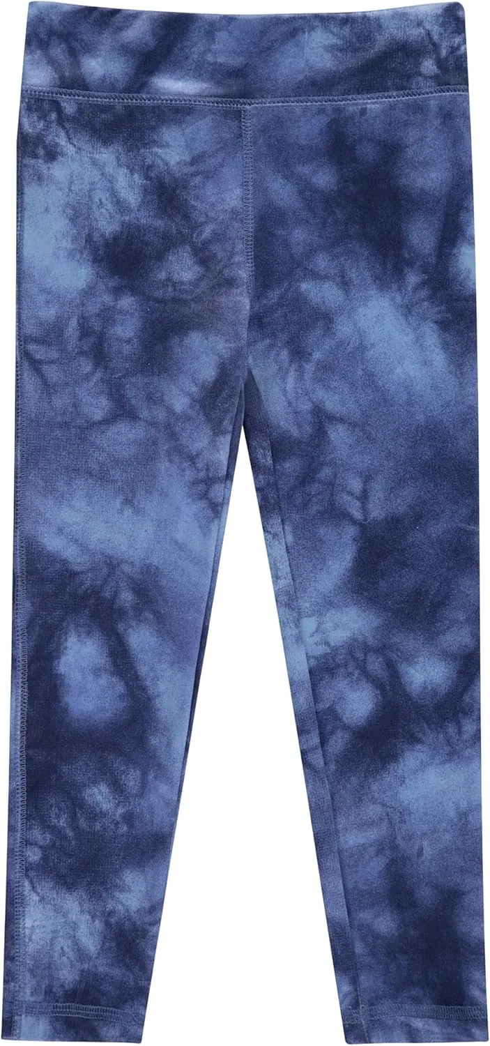 BTween Girls 4 Pack Leggings Set, Exercise, Sports Tights with Wide Waistband for Girls