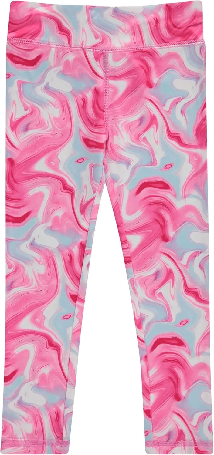 BTween Girls 4 Pack Leggings Set, Exercise, Sports Tights with Wide Waistband for Girls