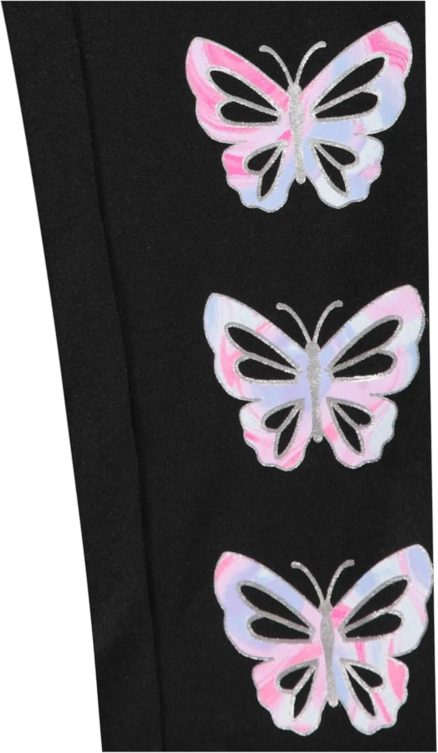 BTween Girls 4 Pack Leggings Set, Exercise, Sports Tights with Wide Waistband for Girls