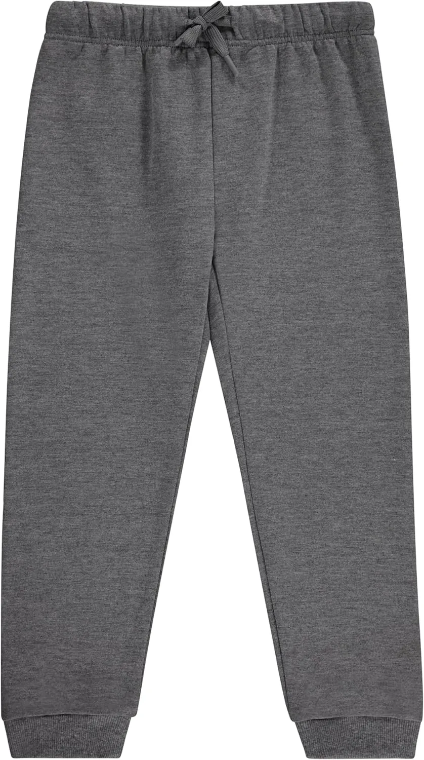 BTween Kids Girl's Fashion Stretch Waist Ultra Soft Jogger Pants Set - 3 Pack Bundle
