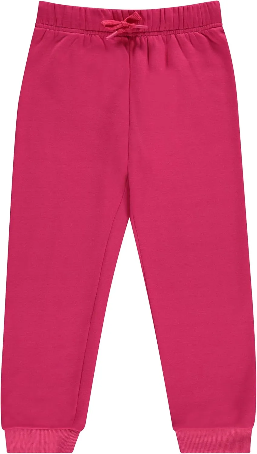 BTween Kids Girl's Fashion Stretch Waist Ultra Soft Jogger Pants Set - 3 Pack Bundle