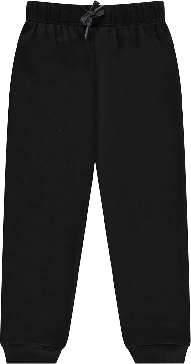 BTween Kids Girl's Fashion Stretch Waist Ultra Soft Jogger Pants Set - 3 Pack Bundle