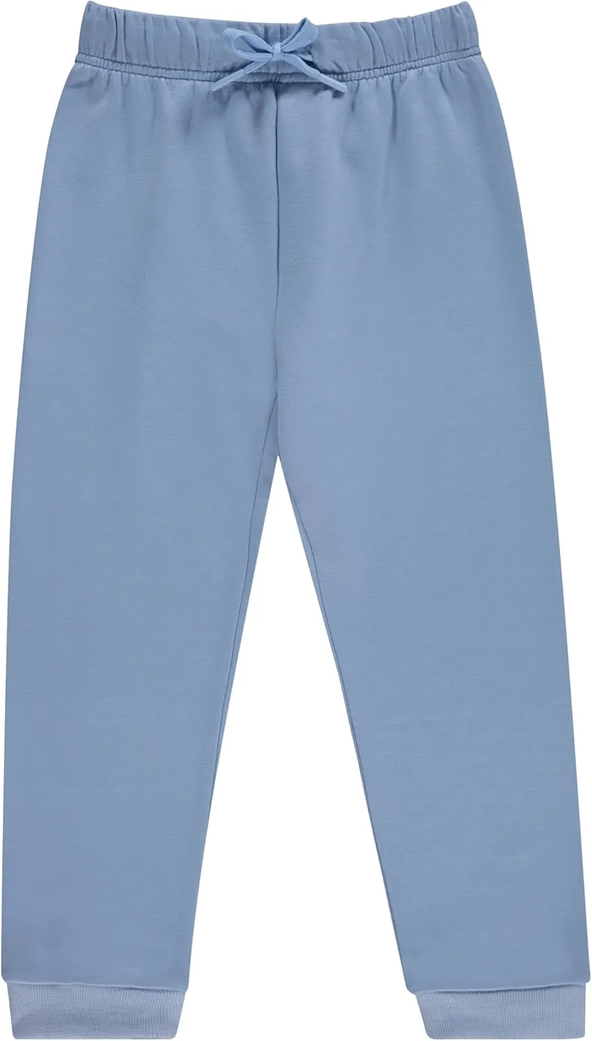 BTween Kids Girl's Fashion Stretch Waist Ultra Soft Jogger Pants Set - 3 Pack Bundle